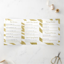 Folleto de servicios de belleza