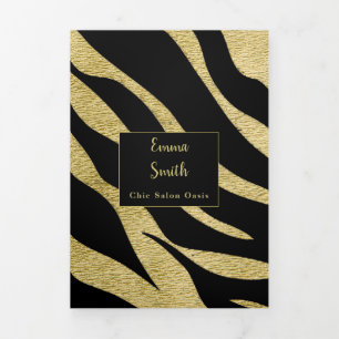 Folleto de servicios de belleza