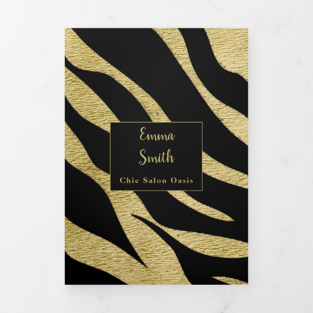 Folleto de servicios de belleza (Foto de portada)