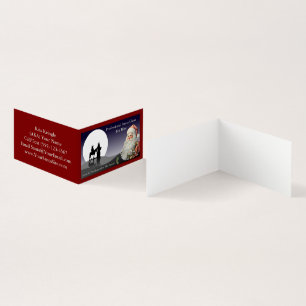 Folleto de tarjetas de visita de Santa Claus