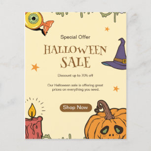 Folleto de venta de Halloween, Noche de Halloween 
