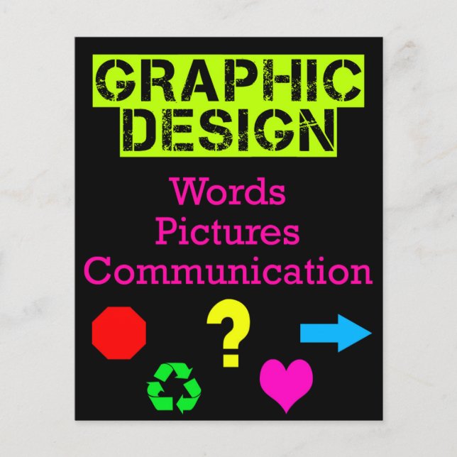 Folleto del Día de la Carrera de Diseño Gráfico (Frente)