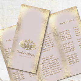 folleto del logo de faux gold Relieve metalizado l