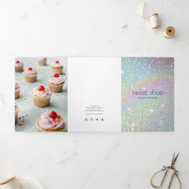 Folleto del Menú de Catering de la Panadería de Br (Exterior)