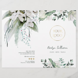 Folleto del menú del servicio de vegetación esmera