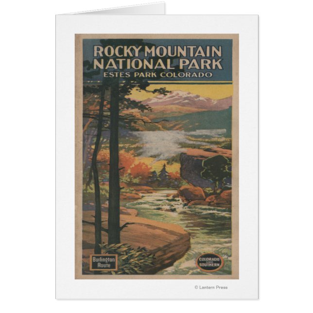 Folleto del Parque Rocky Mt. Nat'l # 2 (Frente)