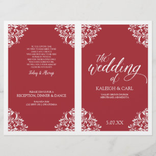 Folleto del programa Elegant Wedding - Nadine (Roj