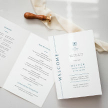 Folleto del programa plegado Mitzvah del Modern Bl