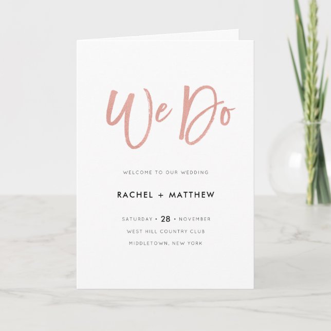 Folleto del programa Rosa Gold Modern Fairytale We (Anverso)