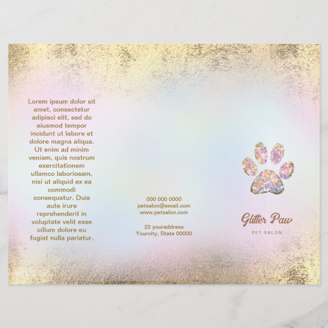 folleto del salón de mascota (Anverso)