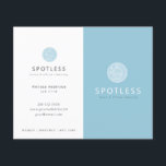 Folleto del servicio de limpieza azul con el logot<br><div class="desc">Este folleto/folleto de servicio de limpieza sencillo y moderno presenta un fondo azul pizarra con el logotipo de una escoba. Personalízalo para tus necesidades. Perfecto para mucama o para los profesionales de limpieza en casa y oficina. Cambia el color del óvalo y personaliza tus necesidades. Puedes encontrar productos coincidentes en...</div>