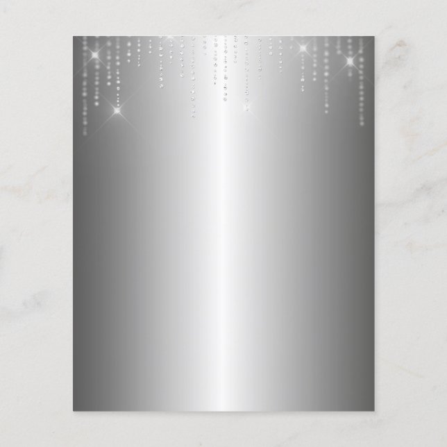 Folleto elegante en blanco (Atrás)