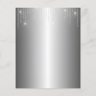 Folleto elegante en blanco