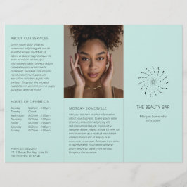 Folleto elegante moderno con puntos en espiral de 