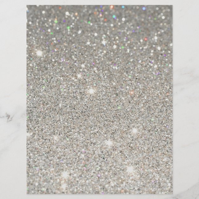 folleto en blanco del purpurina (Frente)