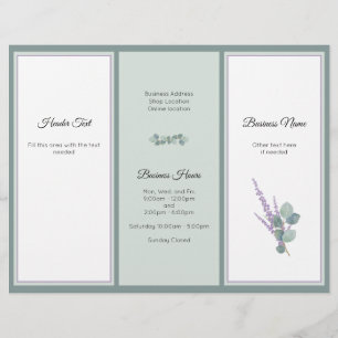 Folleto fotográfico profesional de Eucalyptus