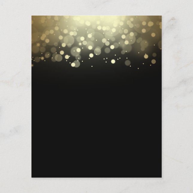 Folleto oscuro elegante en blanco (Atrás)