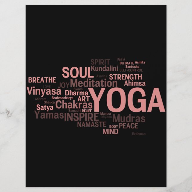 Folleto personalizado de YOGA (Frente)