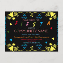 Folleto Postal Colorido del Patrimonio del Festiva