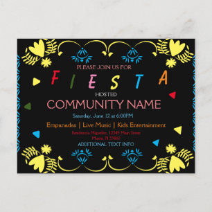 Folleto Postal Colorido del Patrimonio del Festiva
