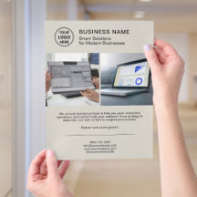 Folleto Profesional de Negocios con Logo Moderno