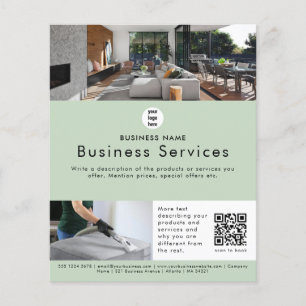 Folleto Publicitario Servicio de Limpieza de Hogar