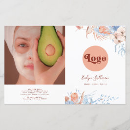 Folleto sobre el biopo tropical azul y la pimienta