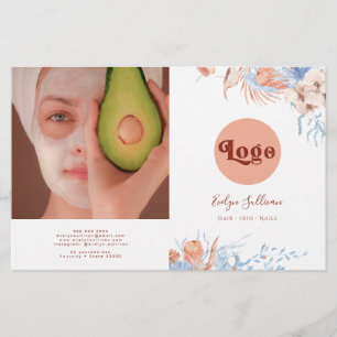 Folleto sobre el biopo tropical azul y la pimienta