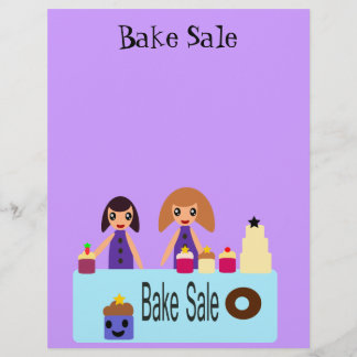 Folleto sobre la venta de pasteles personalizado
