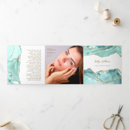 Folleto Trifold de Ágata Acuamarina
