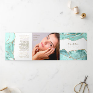 Folleto Trifold de Ágata Acuamarina