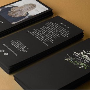 Folleto triple para empresas botánicas modernas