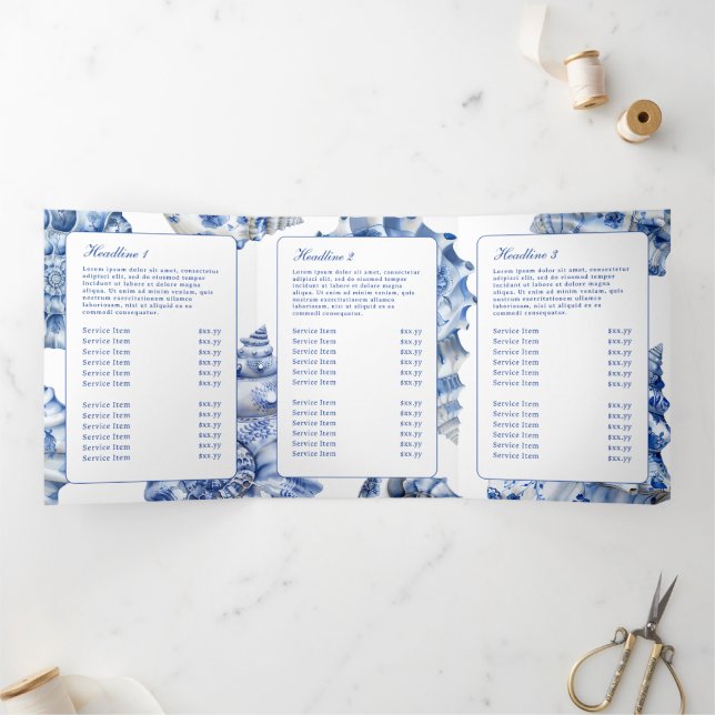 Folleto triplicado con el logotipo de la cubierta (Interior)