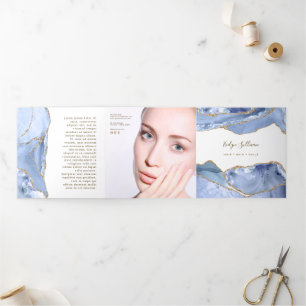 Folleto tripliego de la escarcha azul de Cornflowe