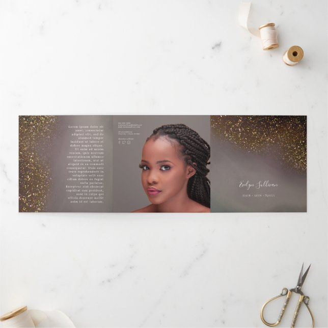 Folleto tripliego de Purpurinas líquidos (Exterior)