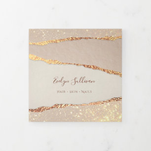 Folleto triplificador de papel desgarrado con shim