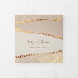 Folleto triplificador de papel desgarrado con shim