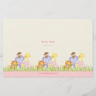 Folleto triptico de guarderia PixDezines Jungle of