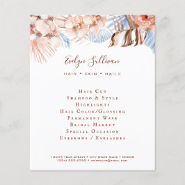 Folleto tropical azul