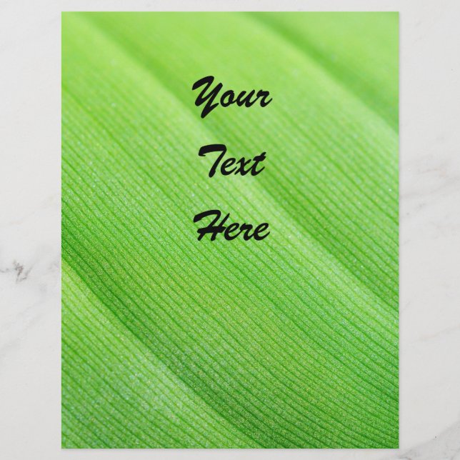 folleto verde para funda personalizado (Frente)