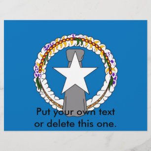 Folletos con la bandera de las Islas Marianas del 