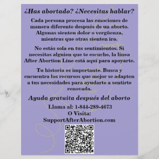 Folletos de ayuda al embarazo en español/Atención 