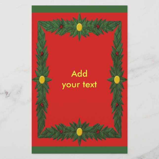 Folletos de Decoración de Navidad (Frente)