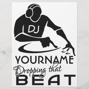 Folletos de DJ personalizado