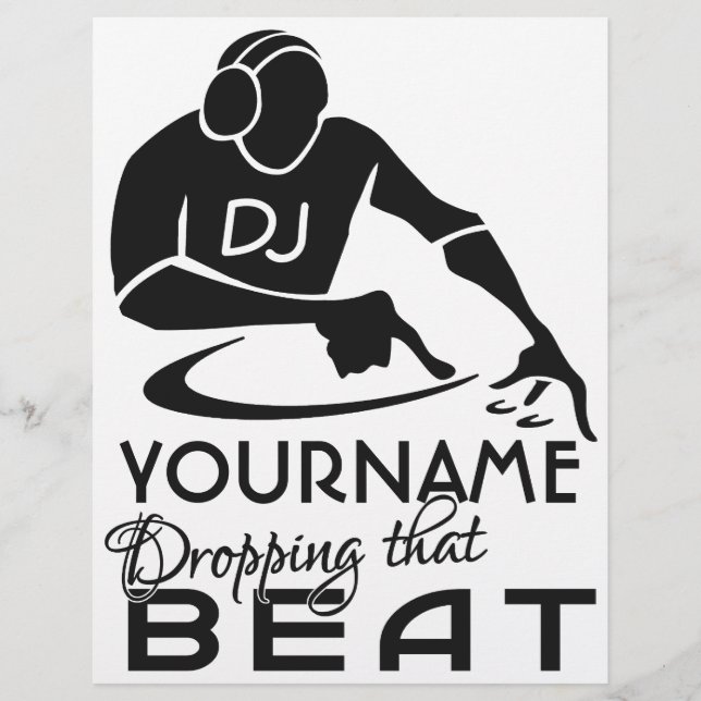 Folletos de DJ personalizado (Frente)