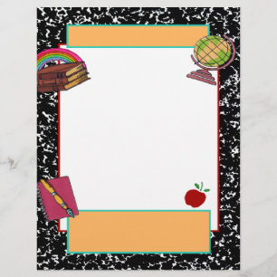 Folletos de la colección escolar, papel de cuadern