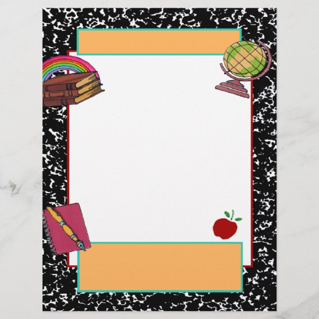 Folletos de la colección escolar, papel de cuadern (Frente)