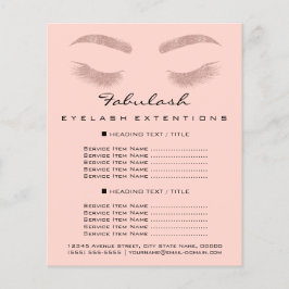 Folletos de Salón de Belleza de Artista de Maquill