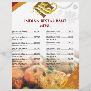 Folletos del menú del restaurante