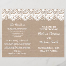 Folletos del programa Burlap and Lace Wedlets, Rús